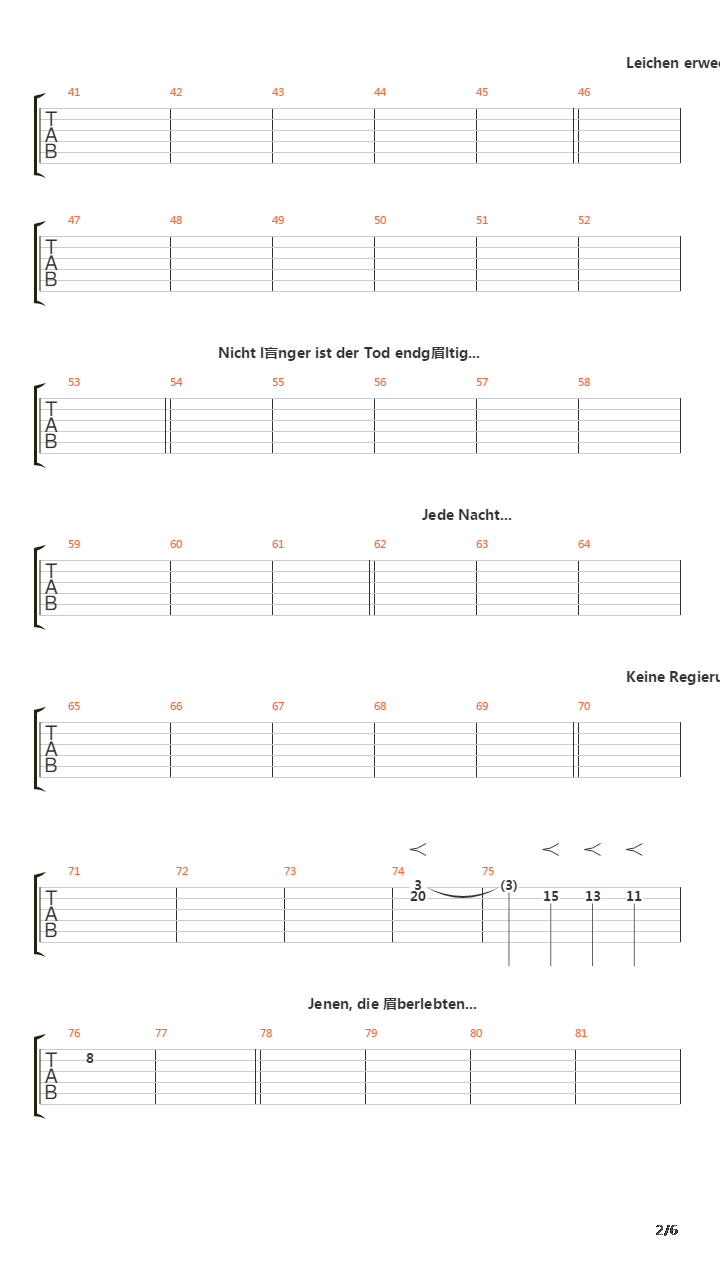 Das Fleischhaus 2012吉他谱