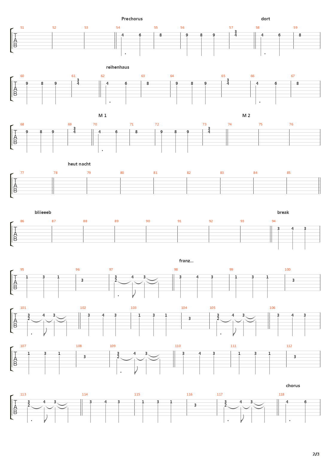 Eisenkreuzkrieger吉他谱