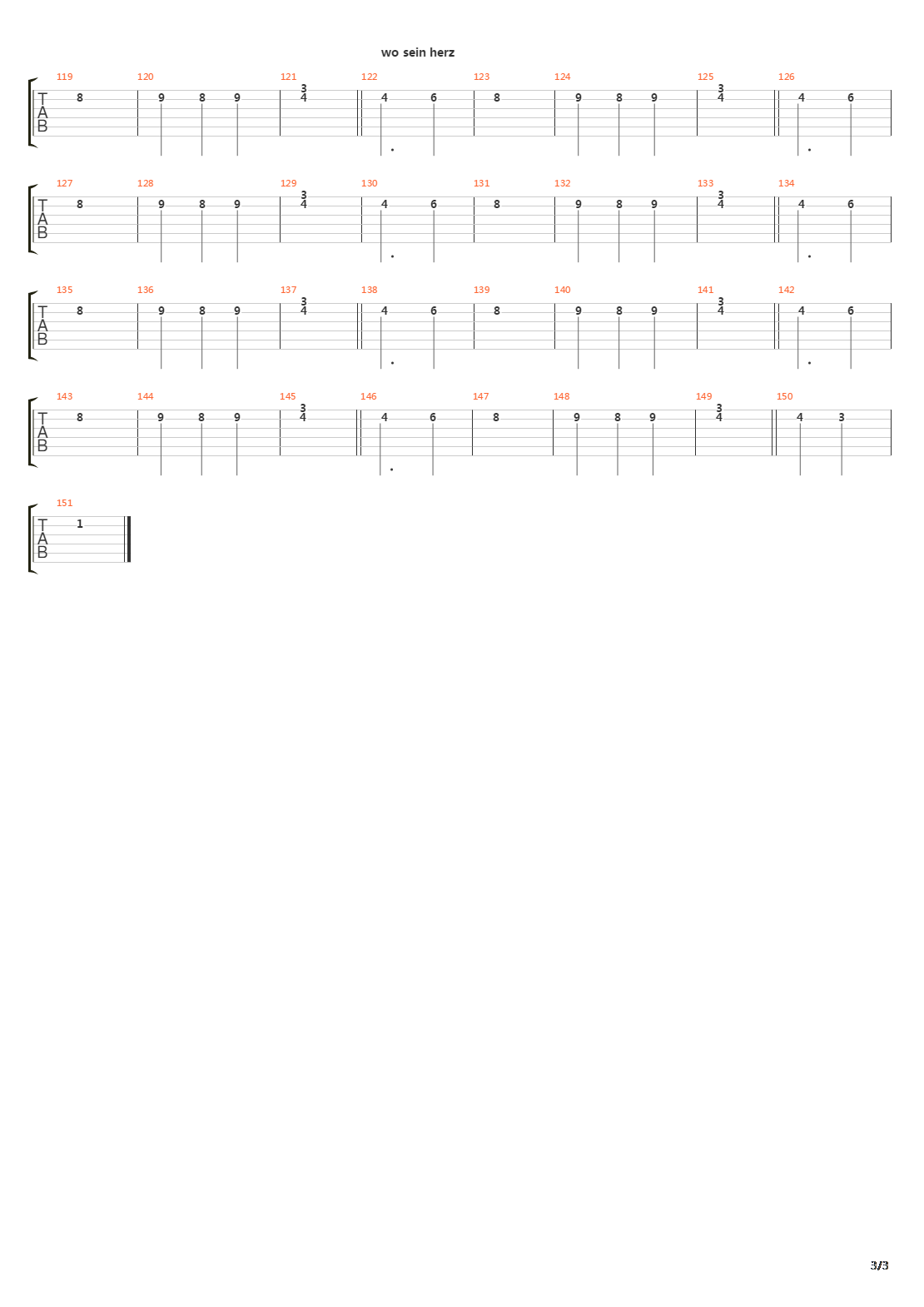 Eisenkreuzkrieger吉他谱