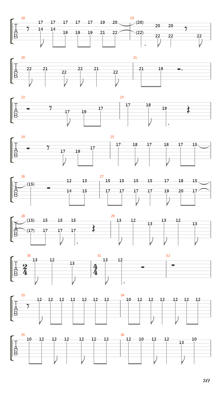 On The Run吉他谱