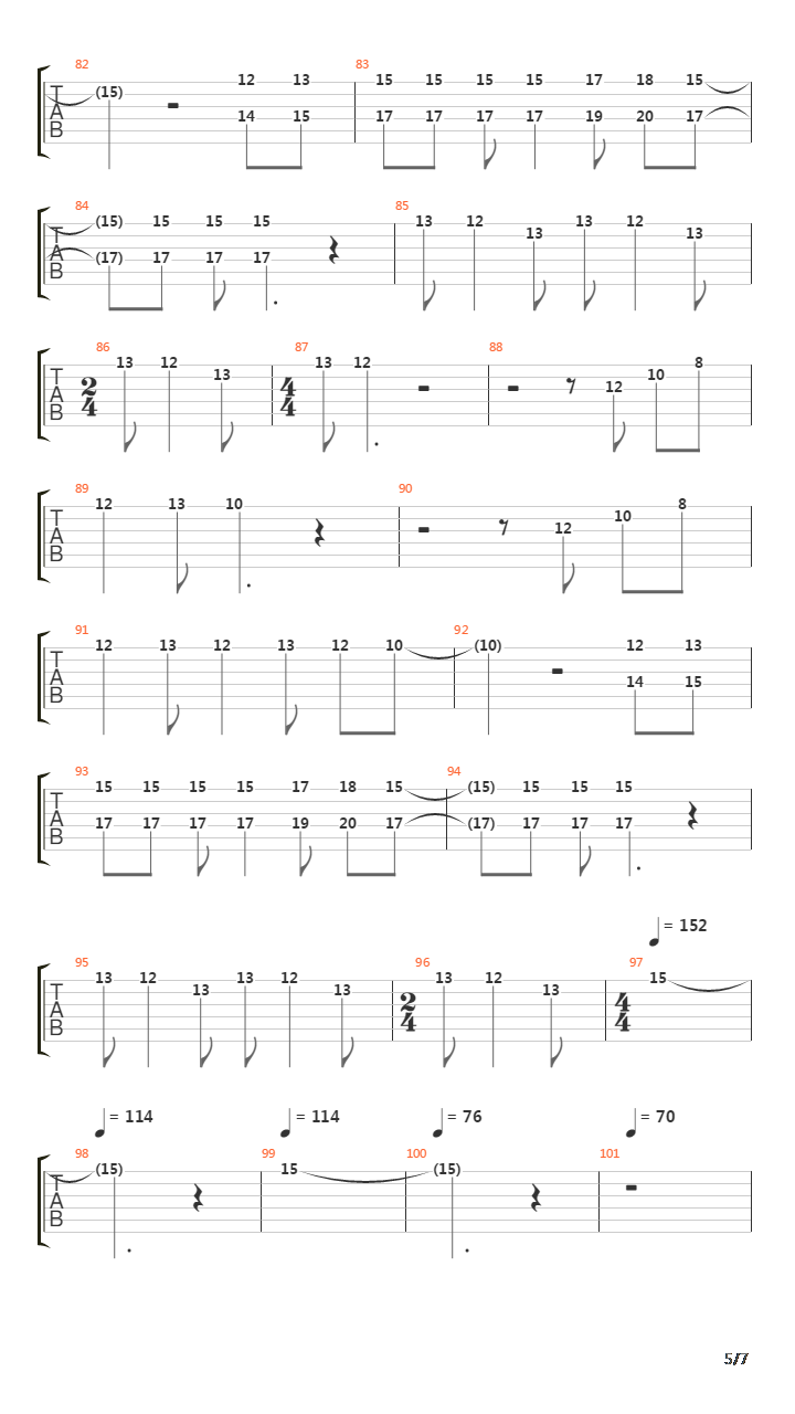 On The Run吉他谱