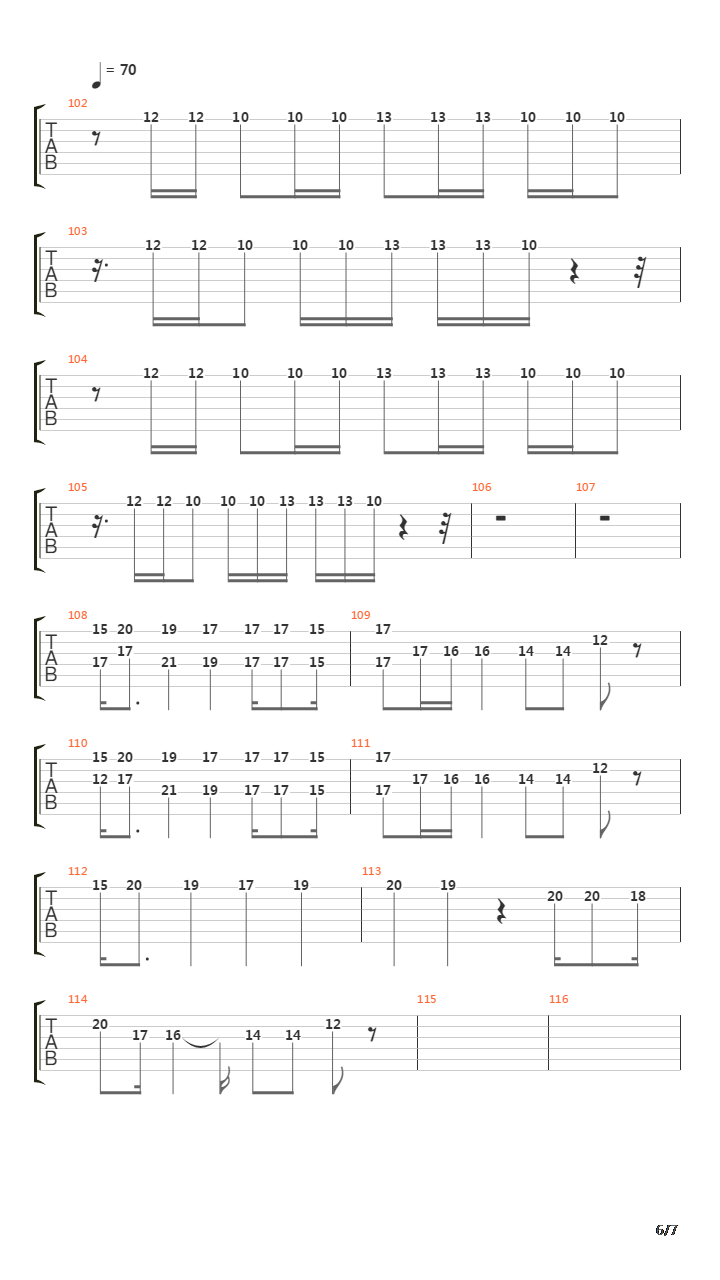 On The Run吉他谱