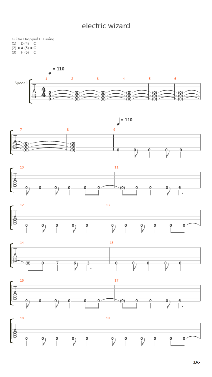 Electric Wizard吉他谱
