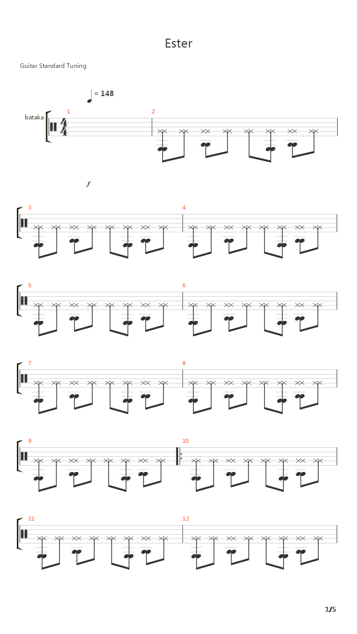 Ester吉他谱