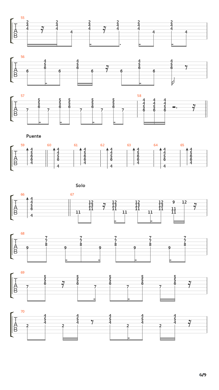 Mentirosa吉他谱