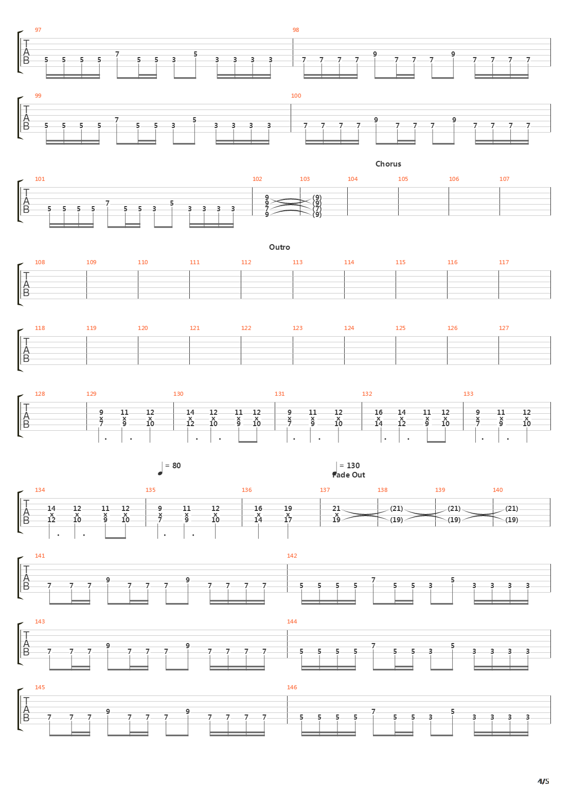 The Echo Song吉他谱