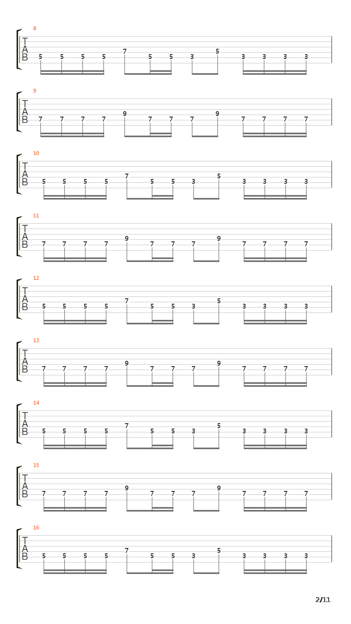 The Echo Song吉他谱