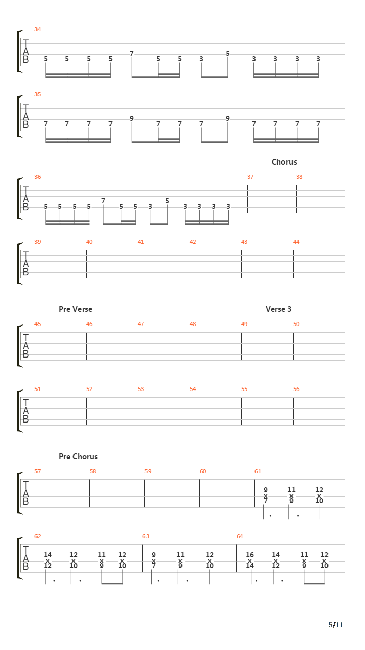 The Echo Song吉他谱