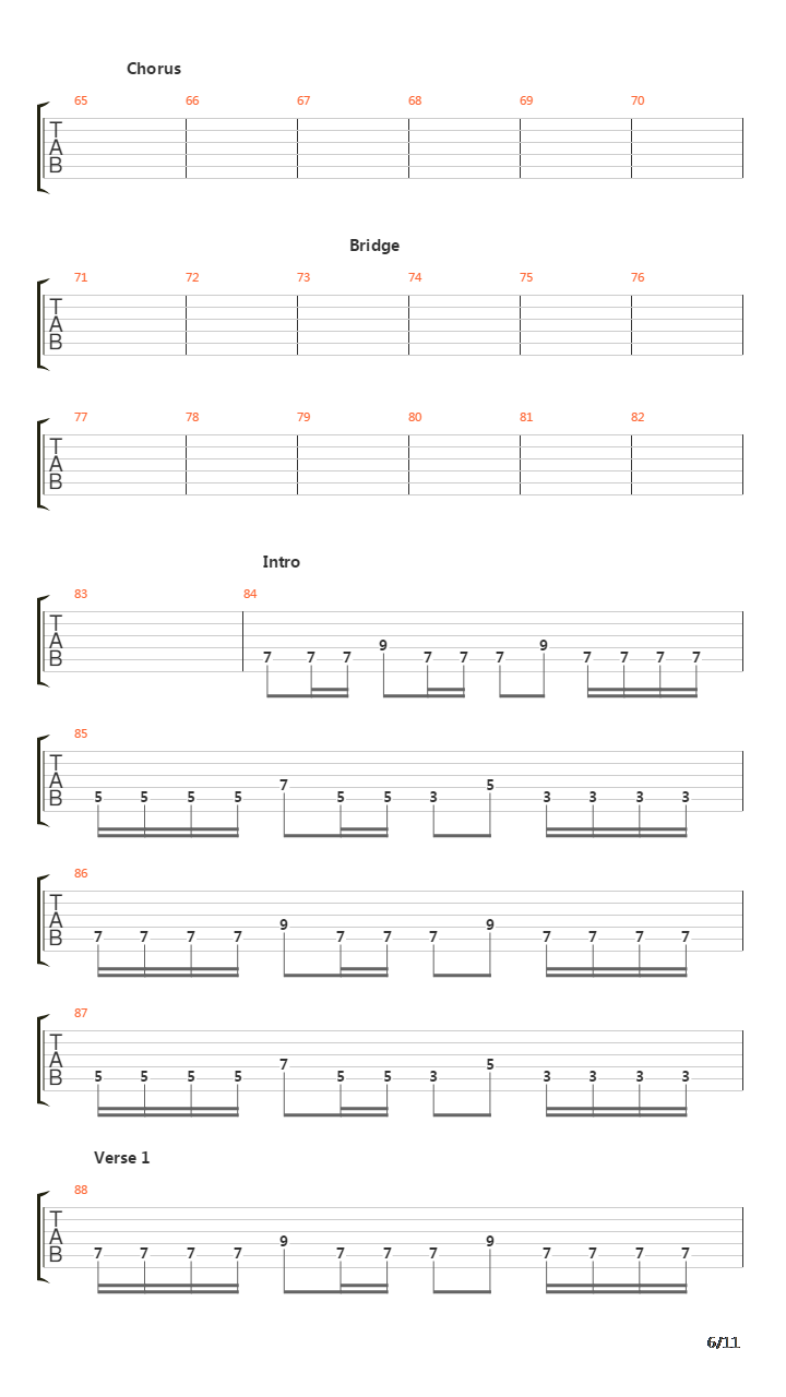 The Echo Song吉他谱