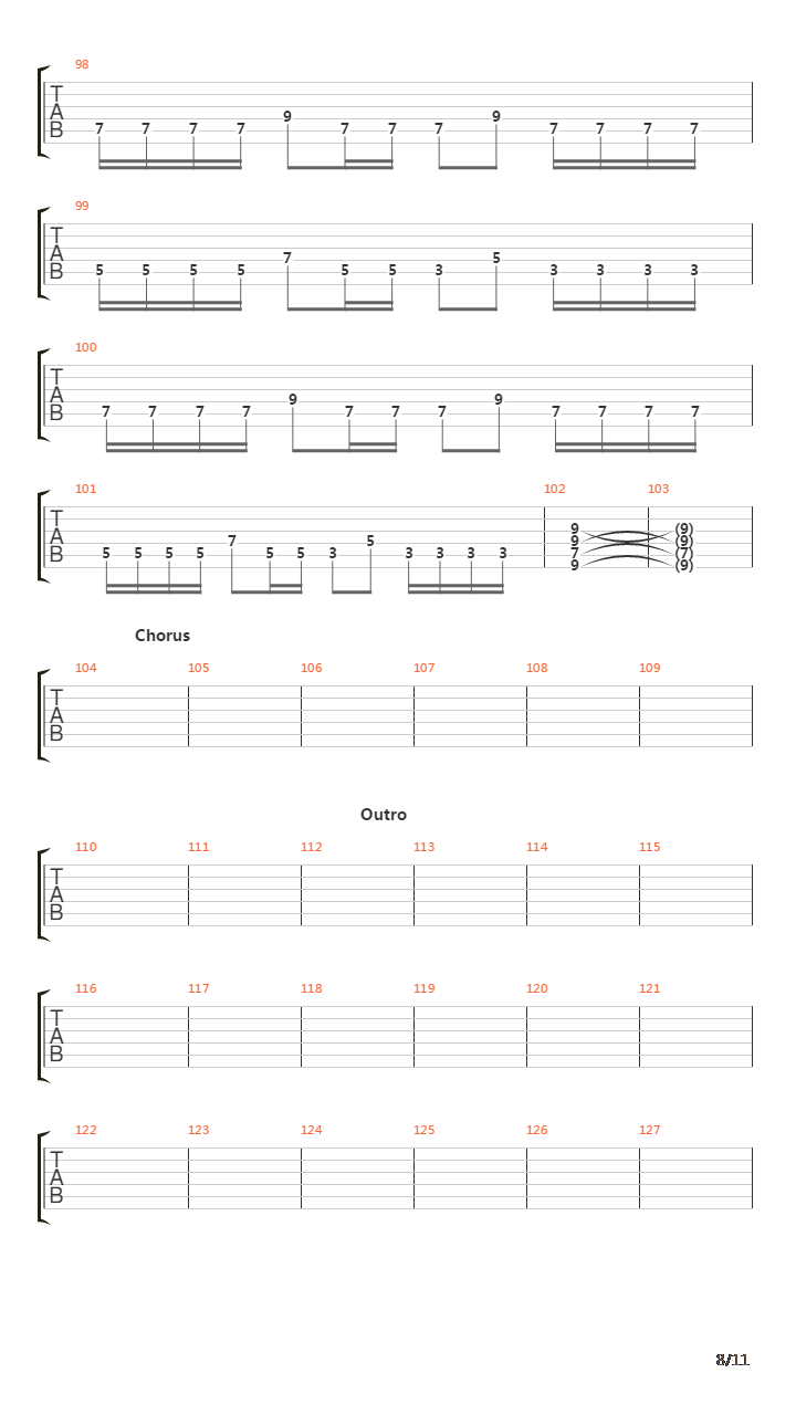 The Echo Song吉他谱