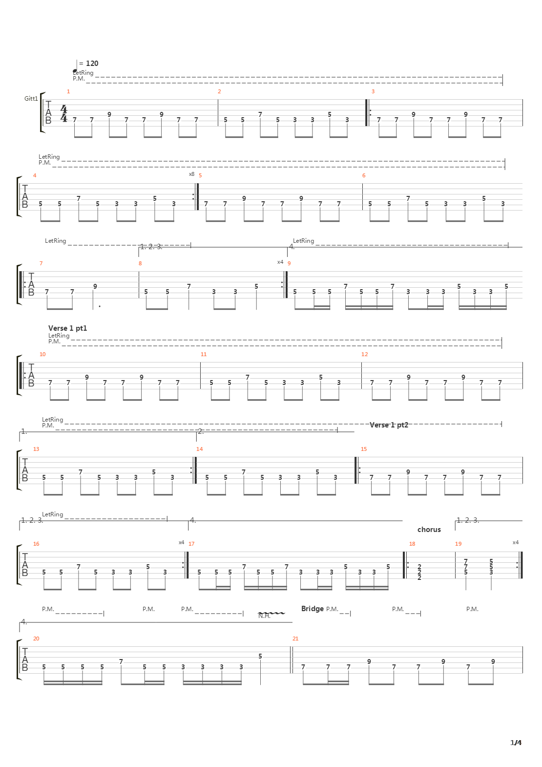 The Echo Song吉他谱