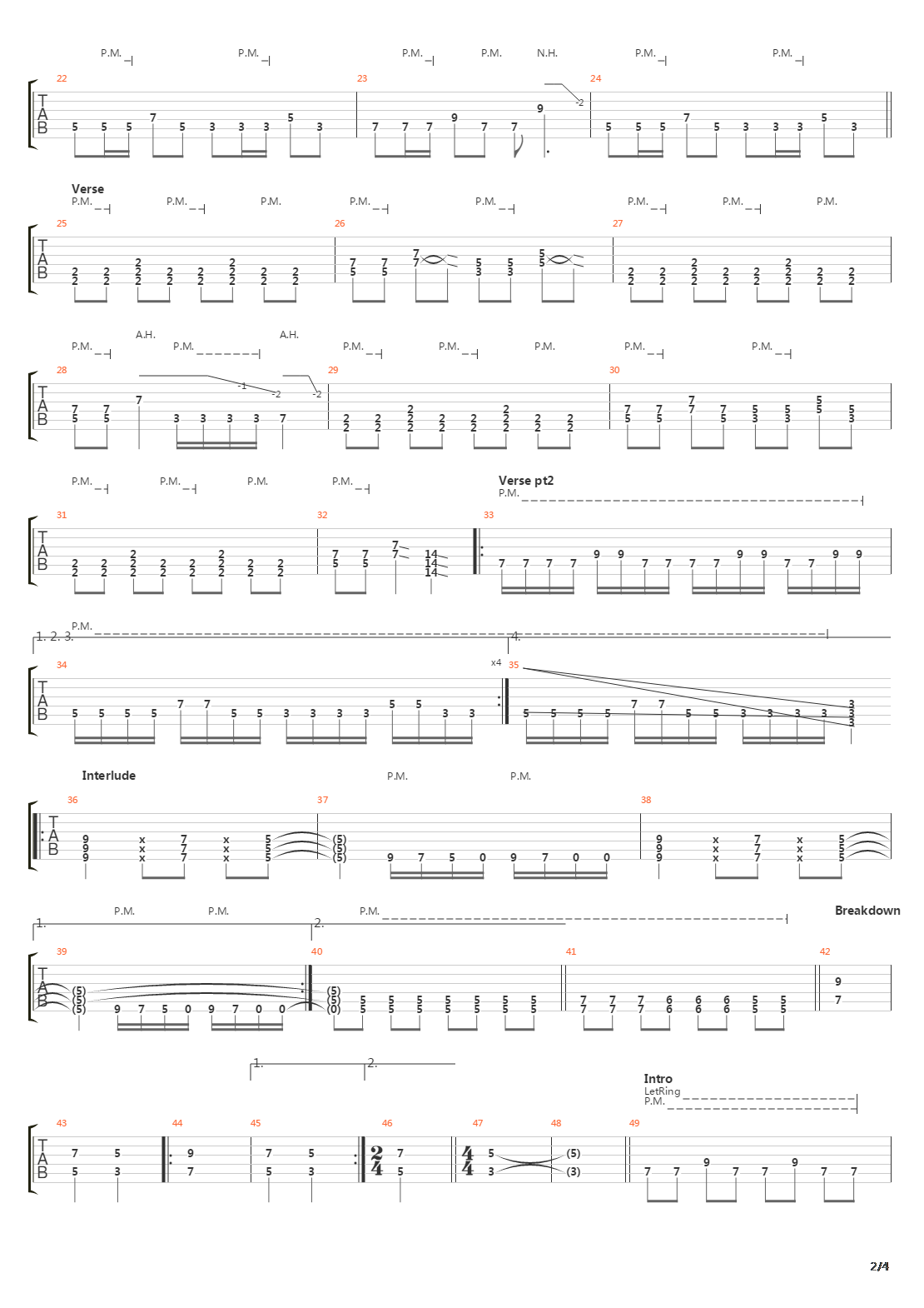 The Echo Song吉他谱