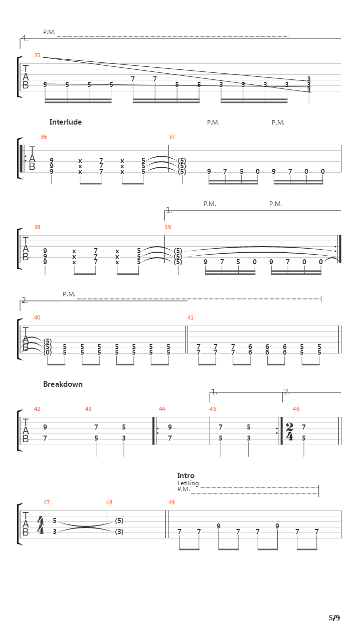 The Echo Song吉他谱
