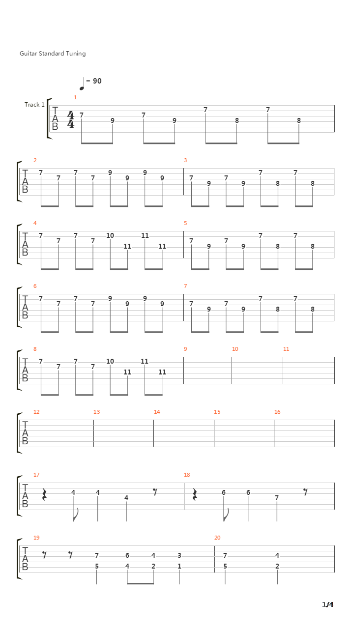 Lullaby For A Dead Man吉他谱