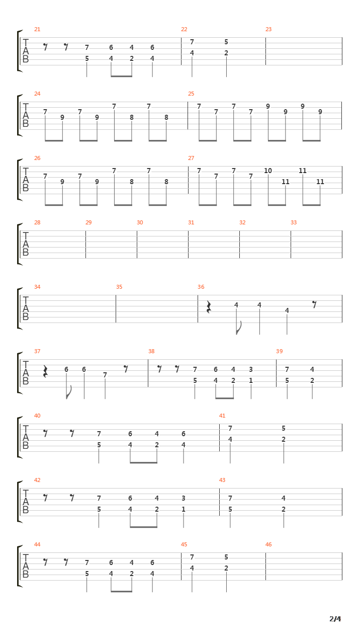 Lullaby For A Dead Man吉他谱