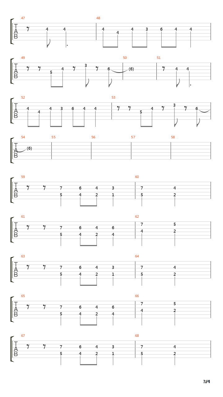 Lullaby For A Dead Man吉他谱