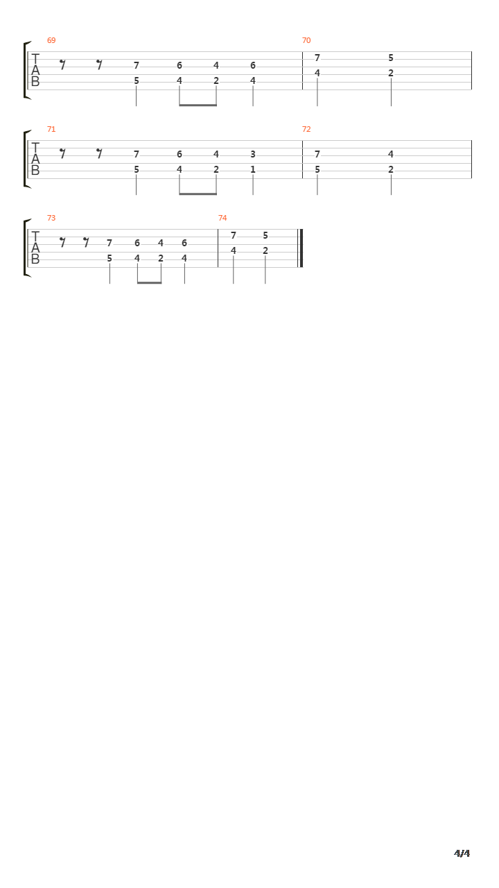 Lullaby For A Dead Man吉他谱