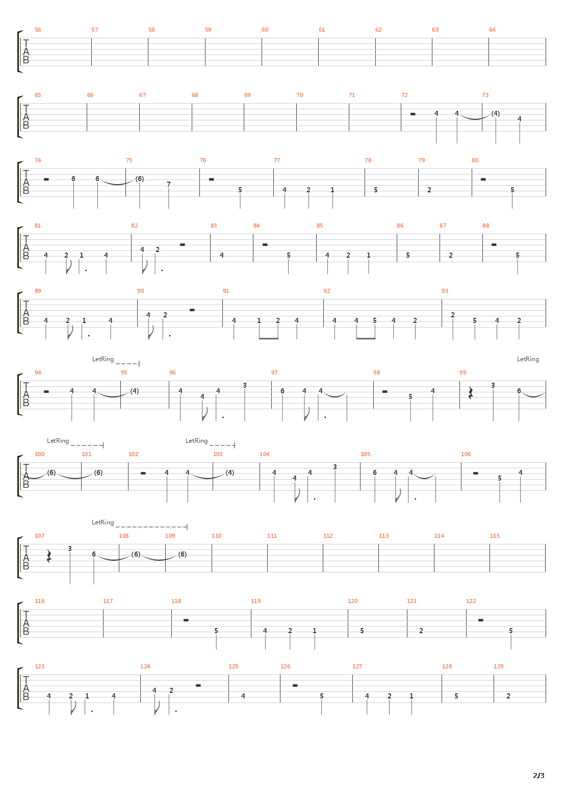 Lullaby For A Dead Man吉他谱