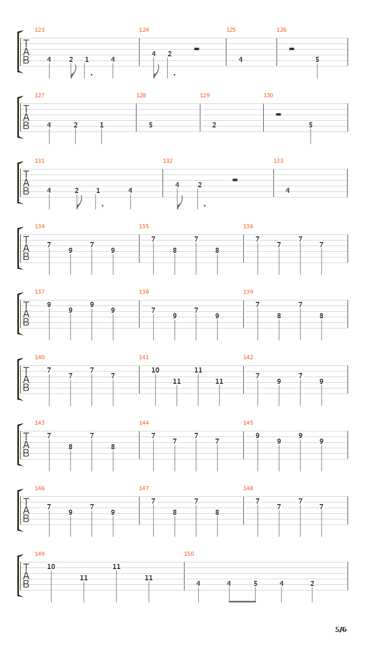 Lullaby For A Dead Man吉他谱