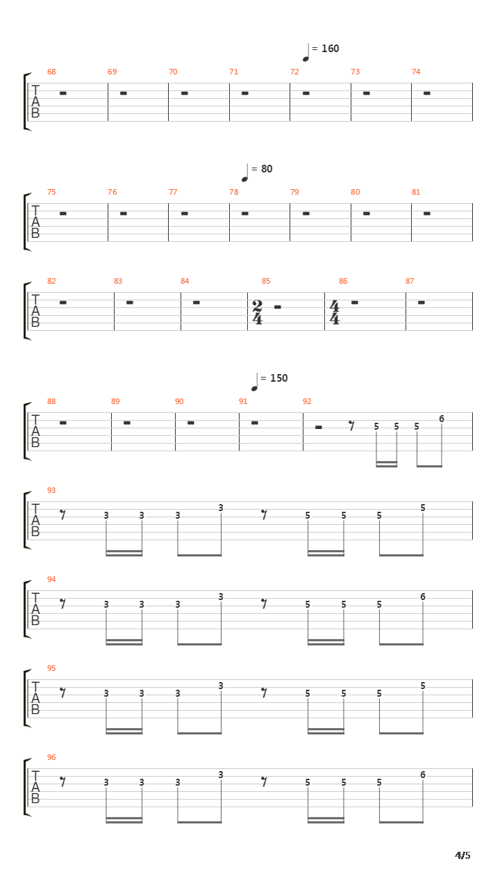 La Canzone Mononota吉他谱