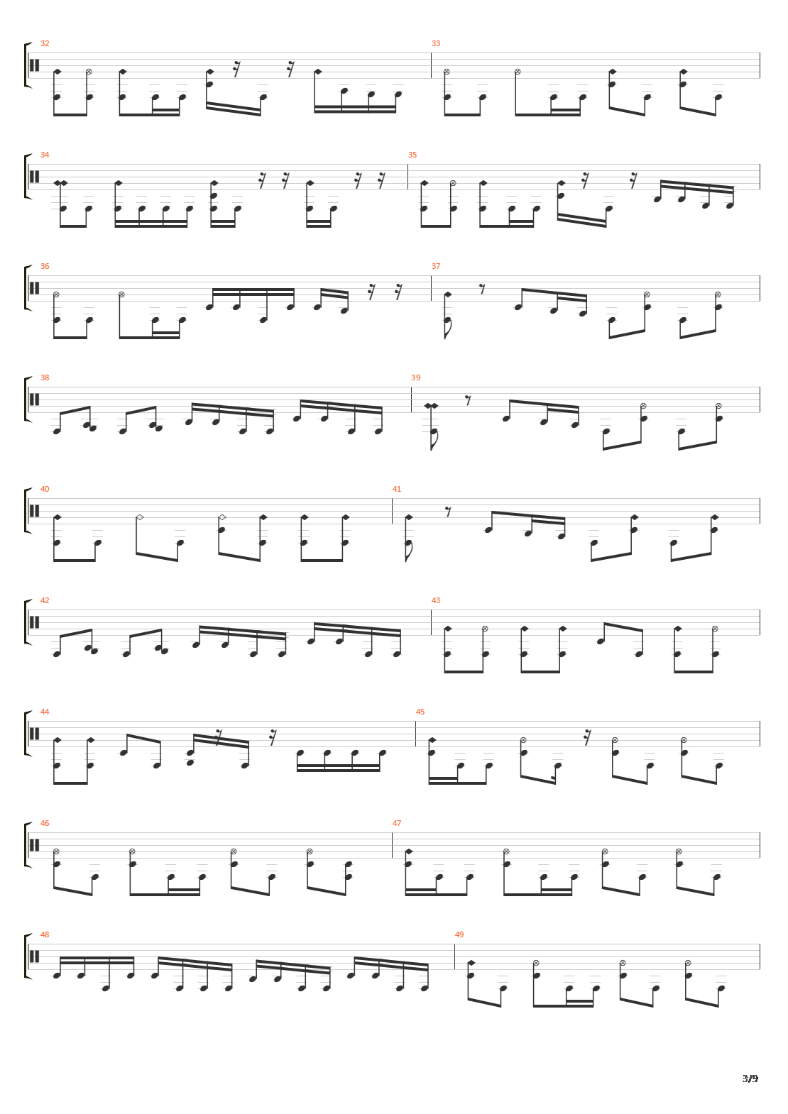 Domino Theory吉他谱