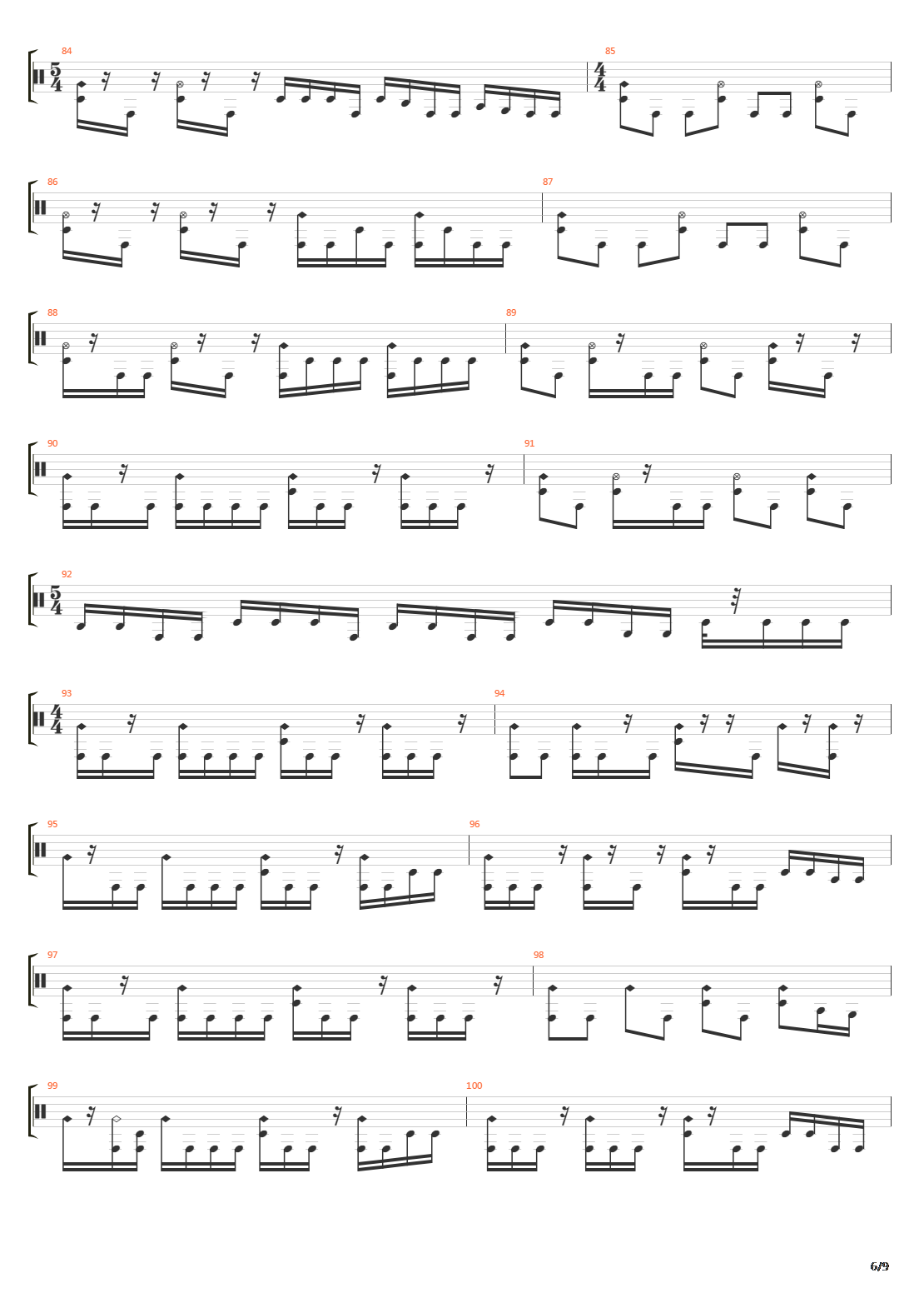 Domino Theory吉他谱