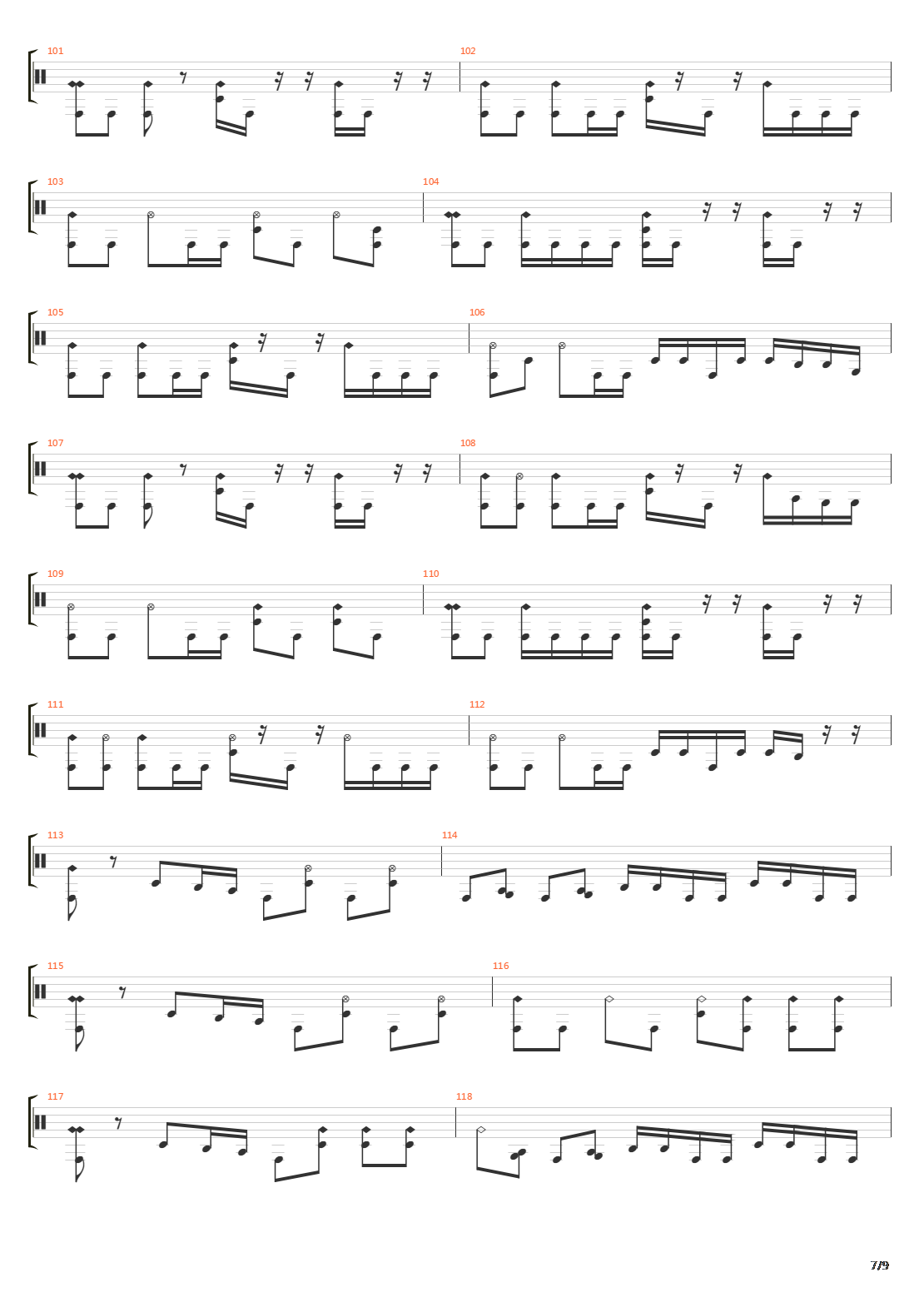 Domino Theory吉他谱