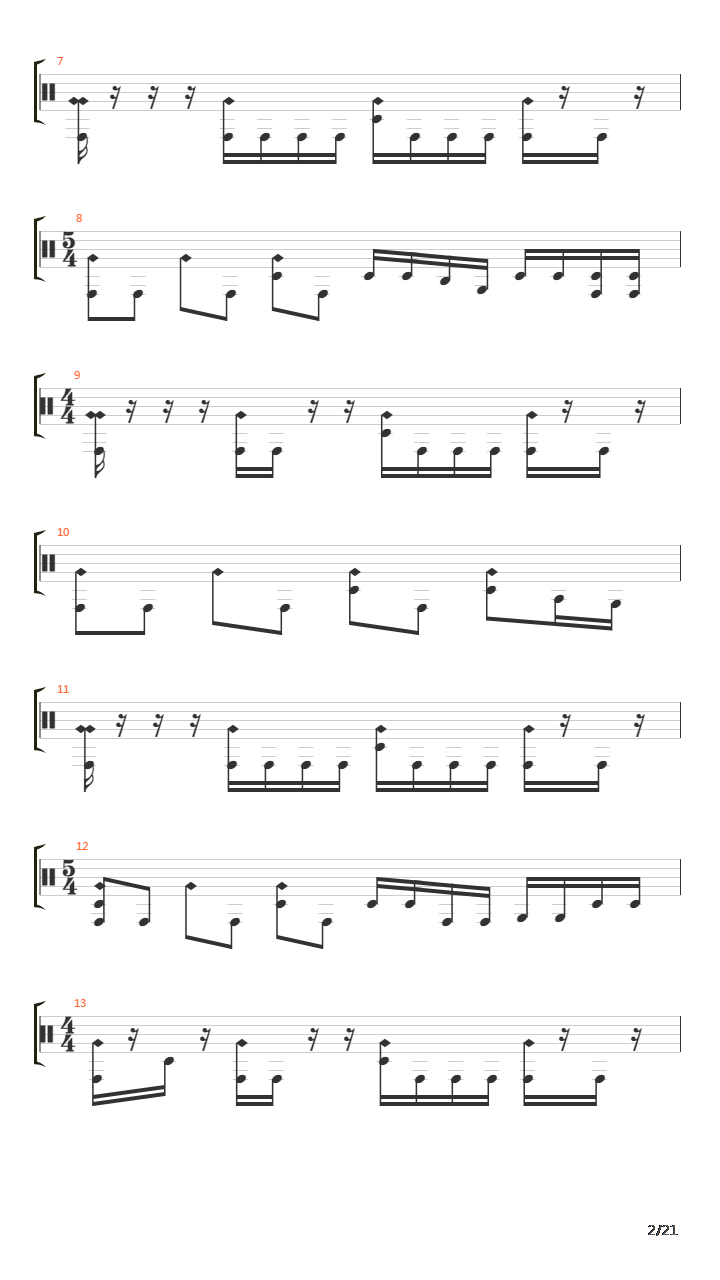 Domino Theory吉他谱