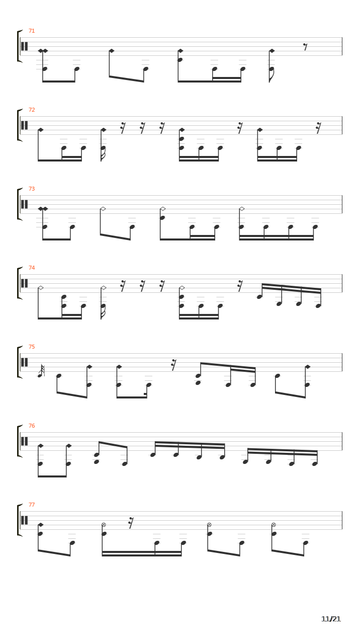 Domino Theory吉他谱