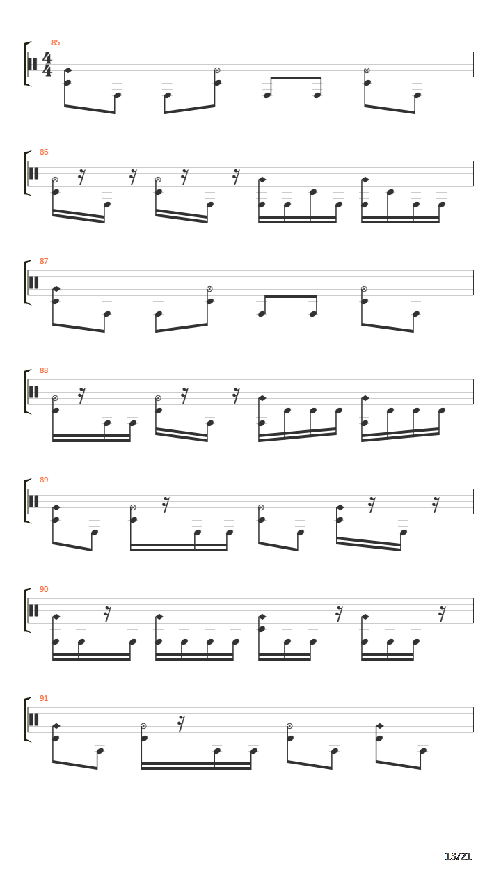 Domino Theory吉他谱