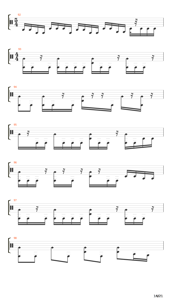 Domino Theory吉他谱