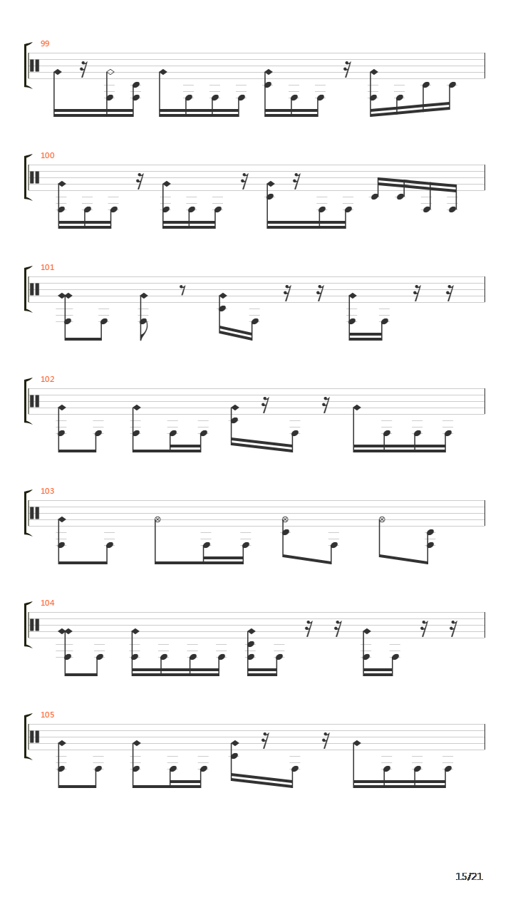 Domino Theory吉他谱