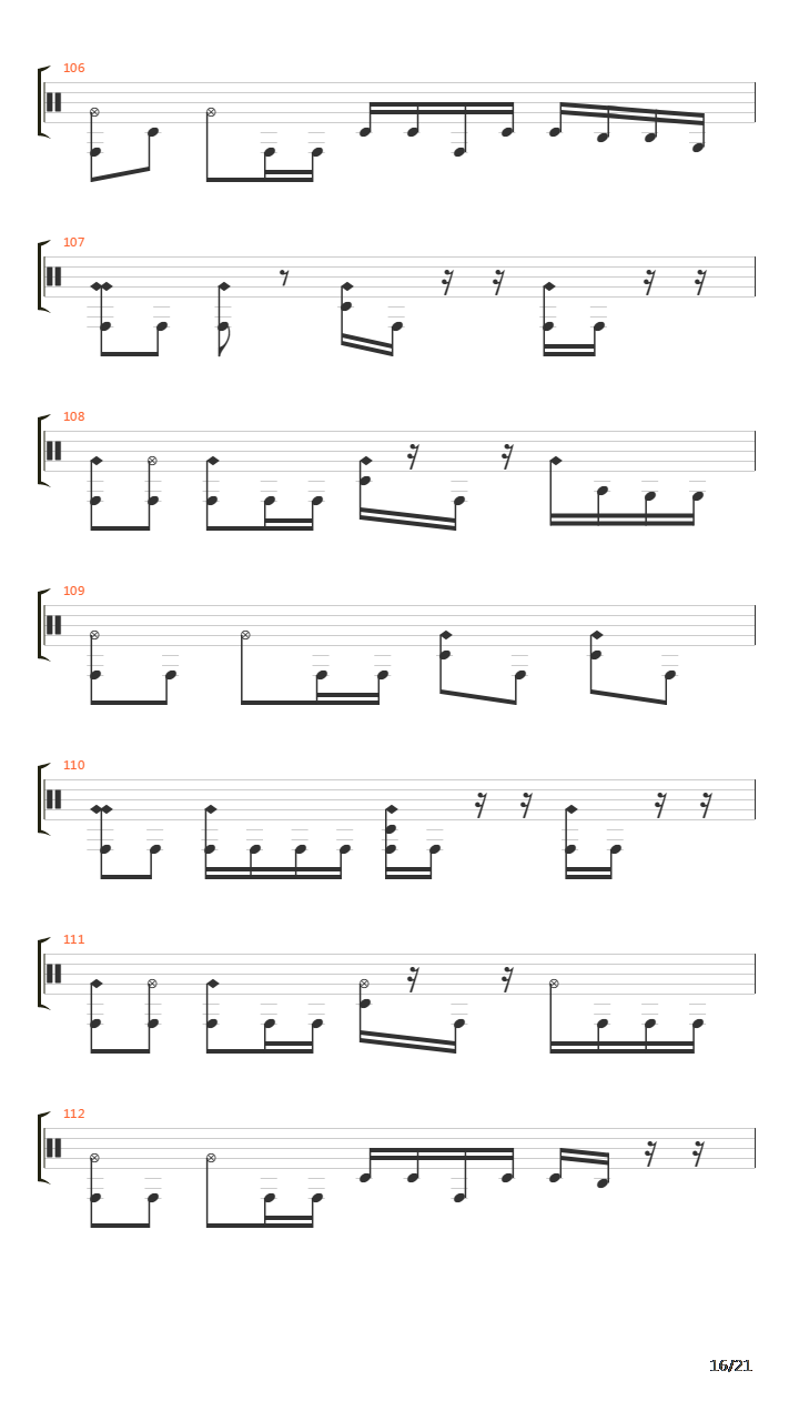 Domino Theory吉他谱