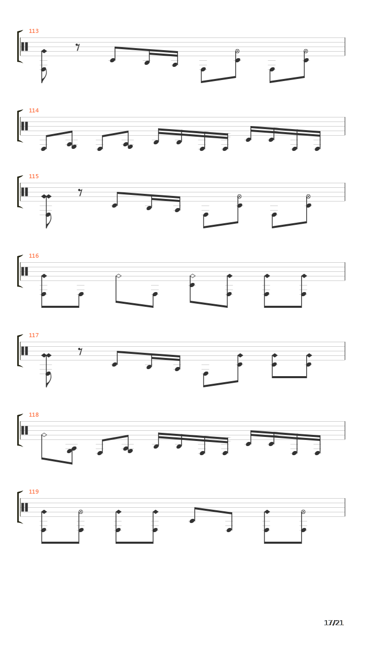 Domino Theory吉他谱