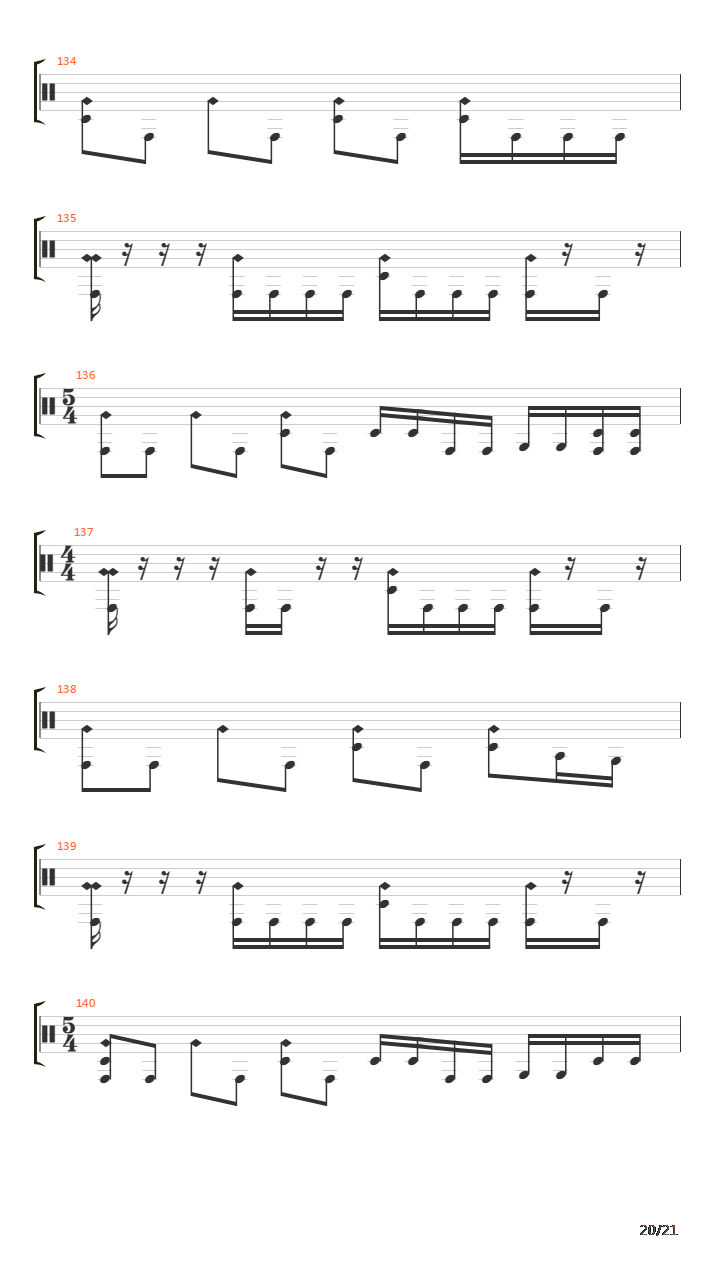 Domino Theory吉他谱