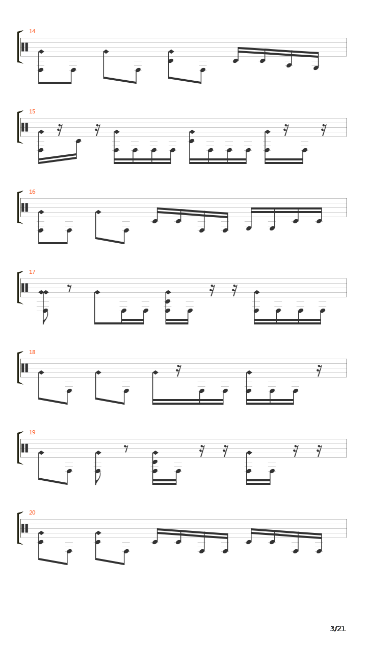 Domino Theory吉他谱