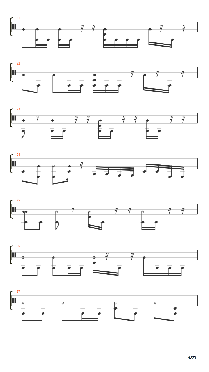 Domino Theory吉他谱