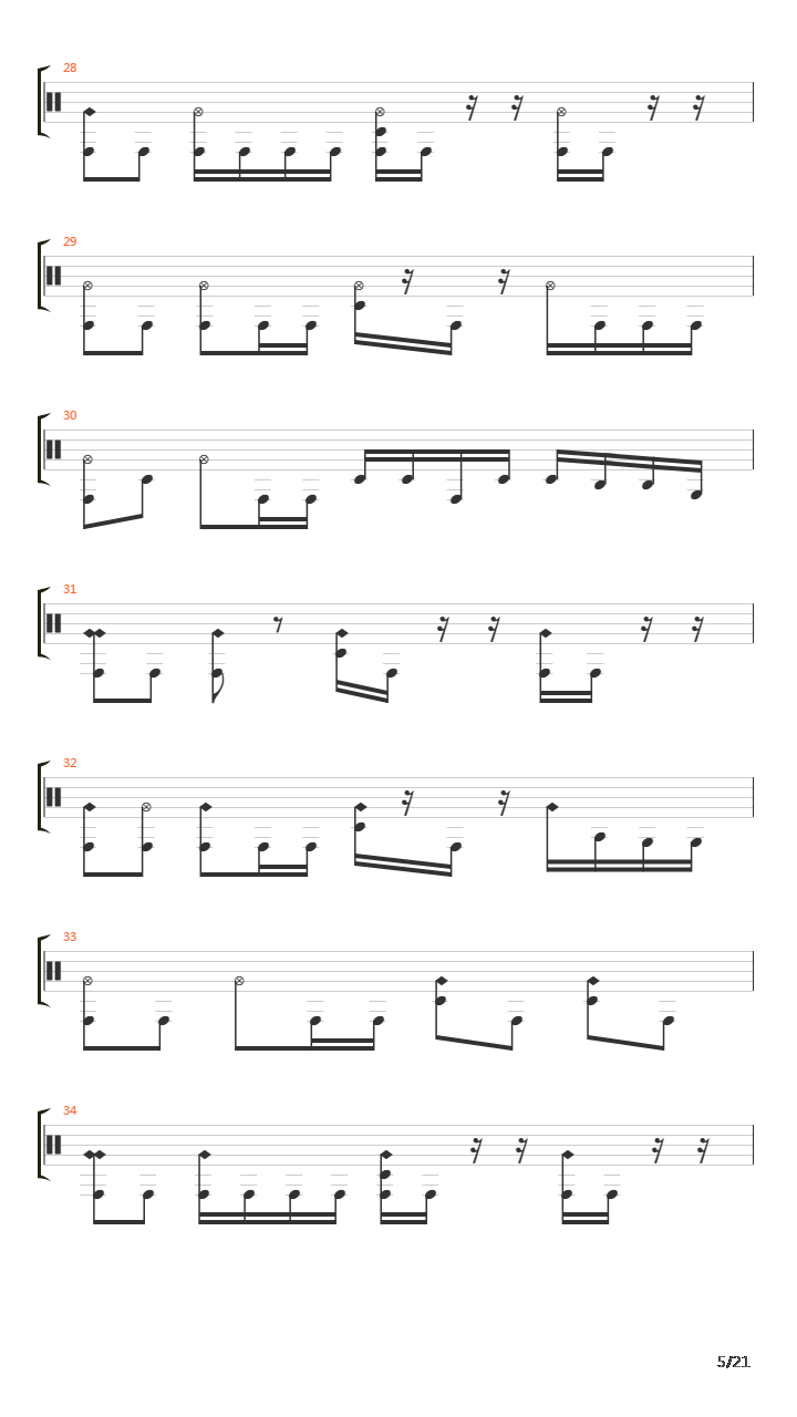 Domino Theory吉他谱