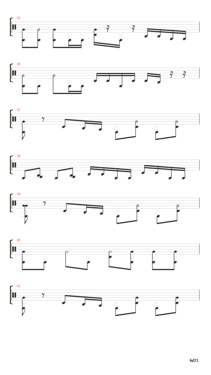 Domino Theory吉他谱