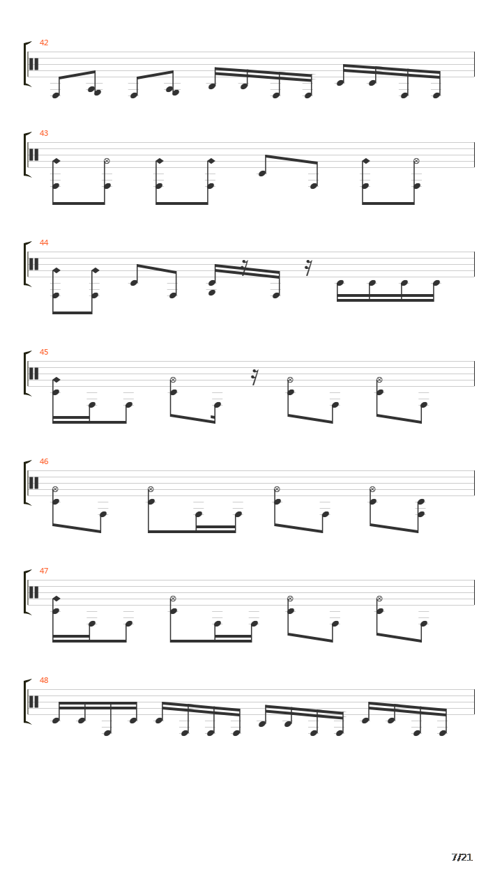 Domino Theory吉他谱