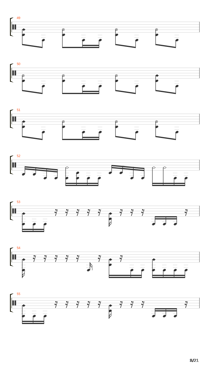 Domino Theory吉他谱