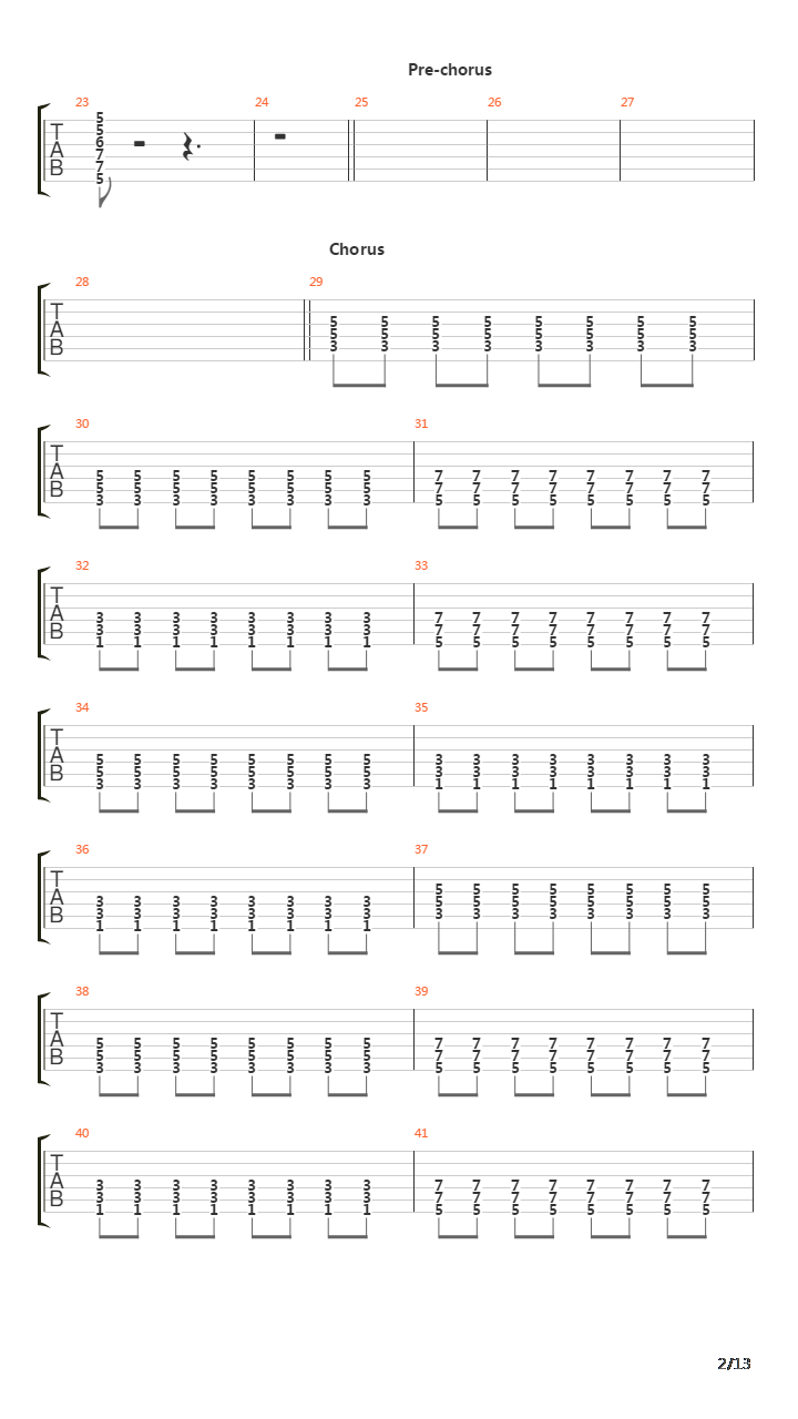 Stereoman吉他谱