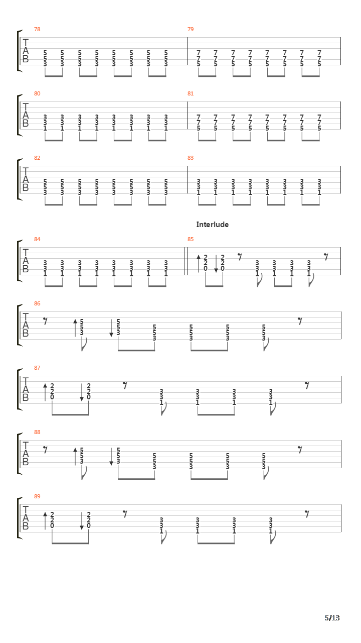 Stereoman吉他谱