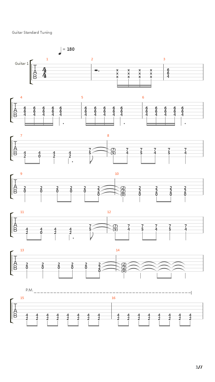 Parallel Worlds吉他谱