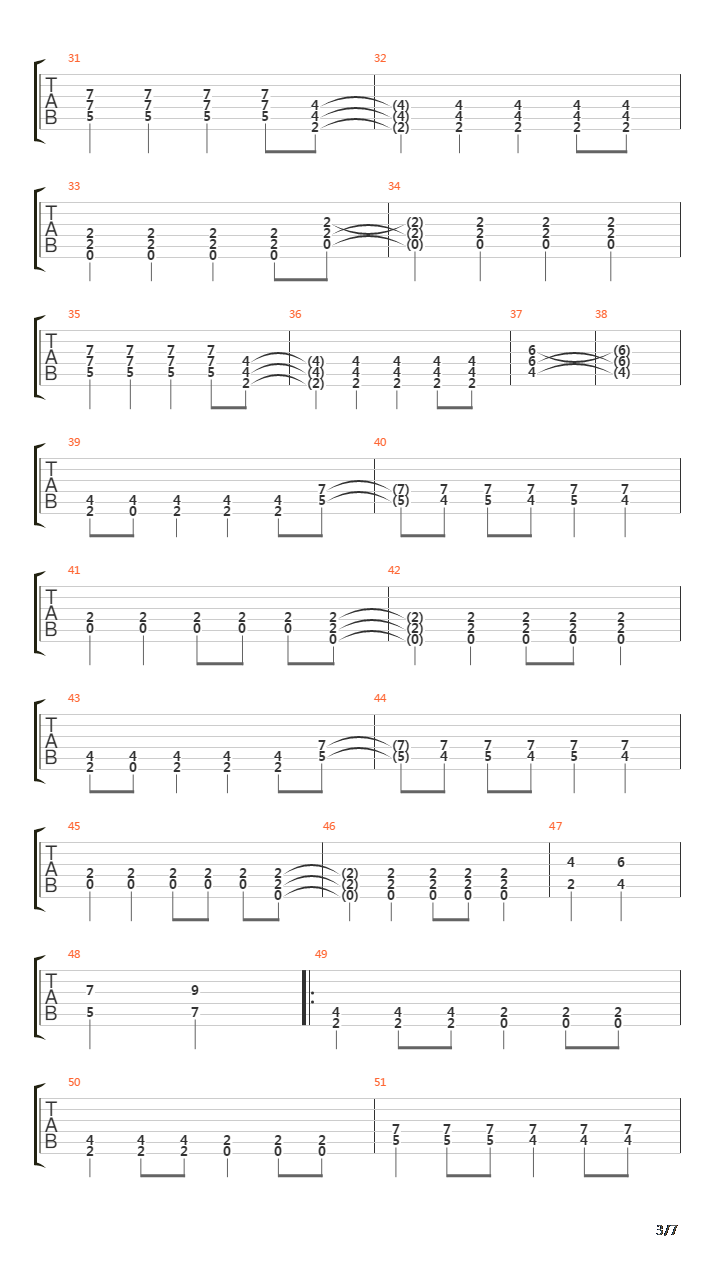 Parallel Worlds吉他谱