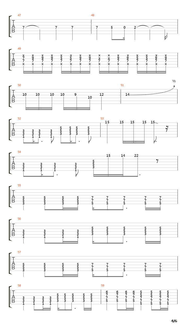 Solaris吉他谱