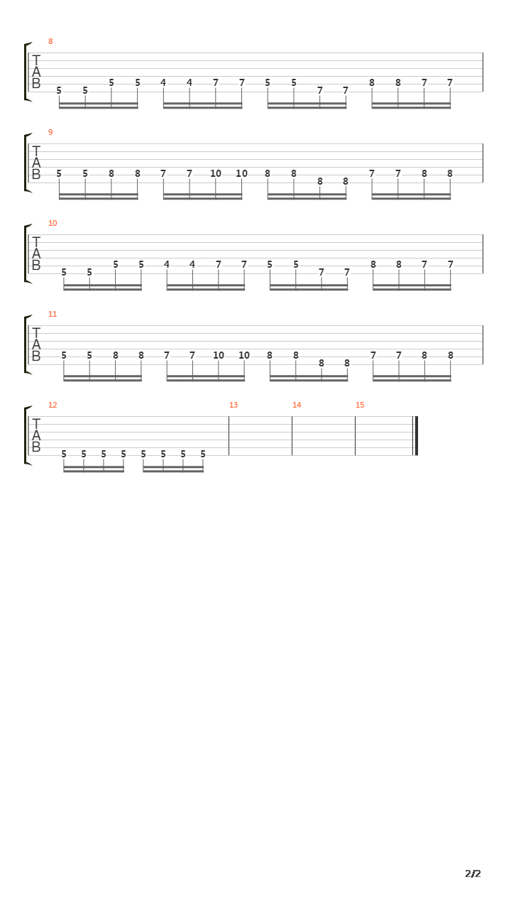 Incinerate吉他谱