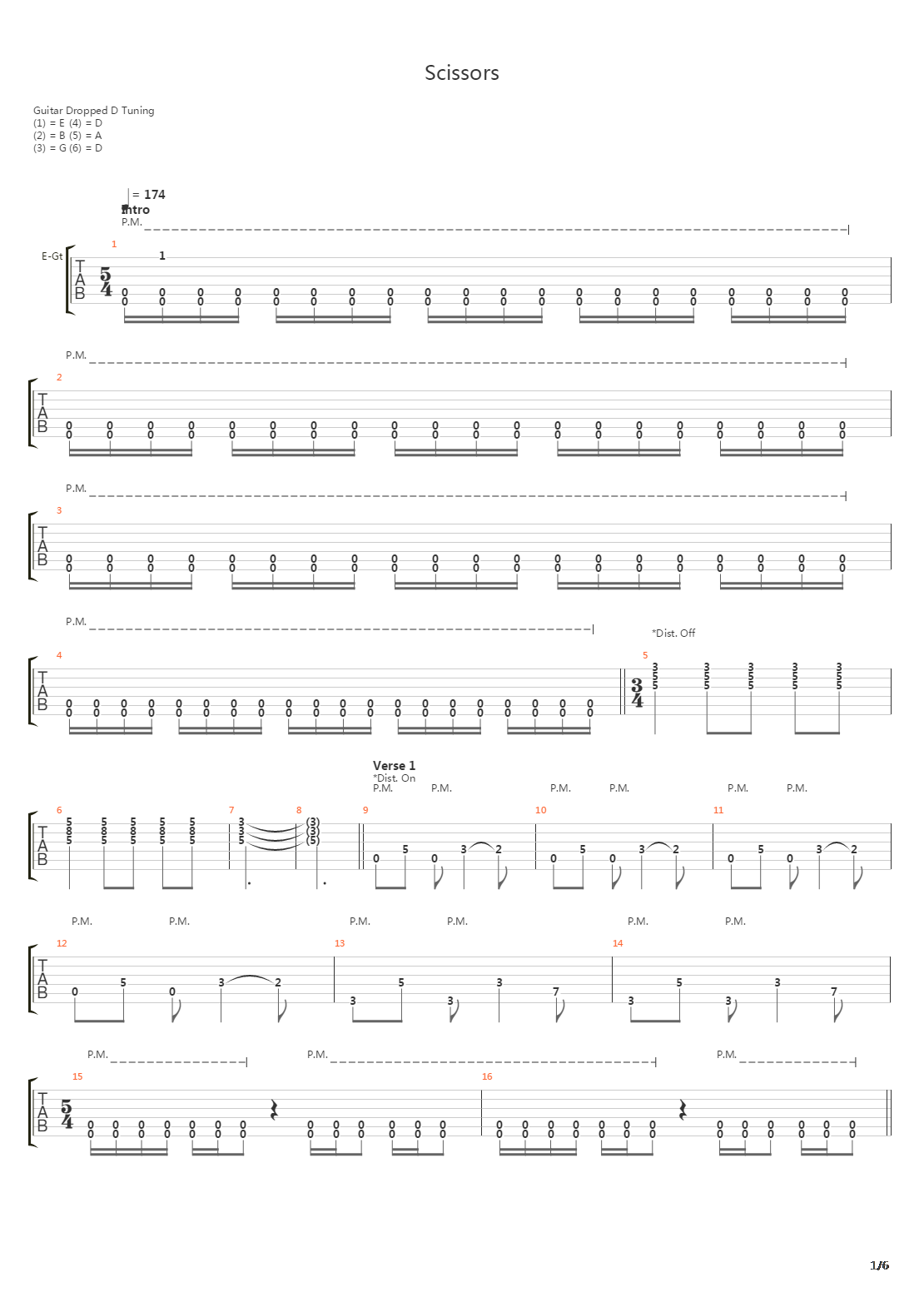 Scissors吉他谱