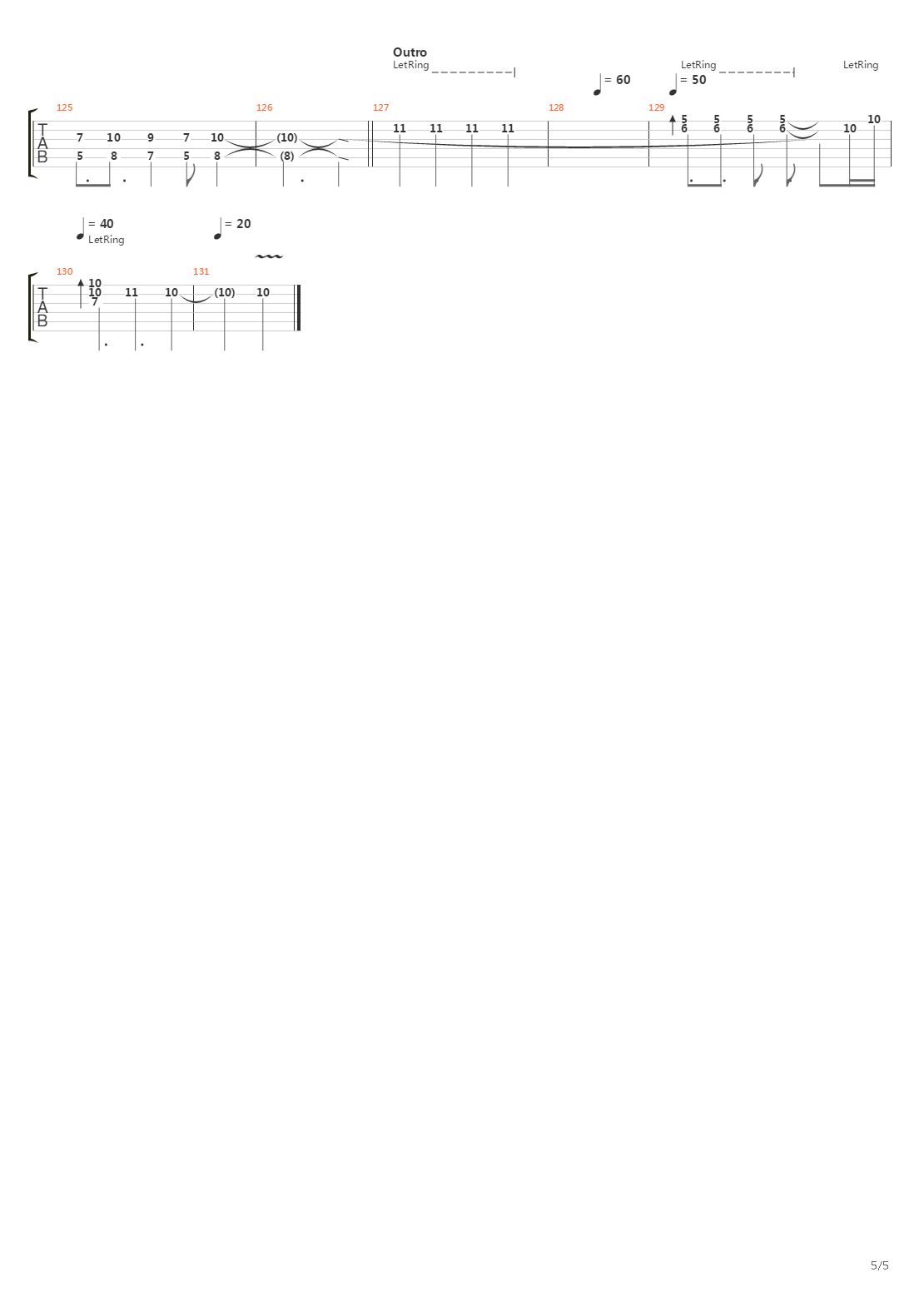 Lava吉他谱