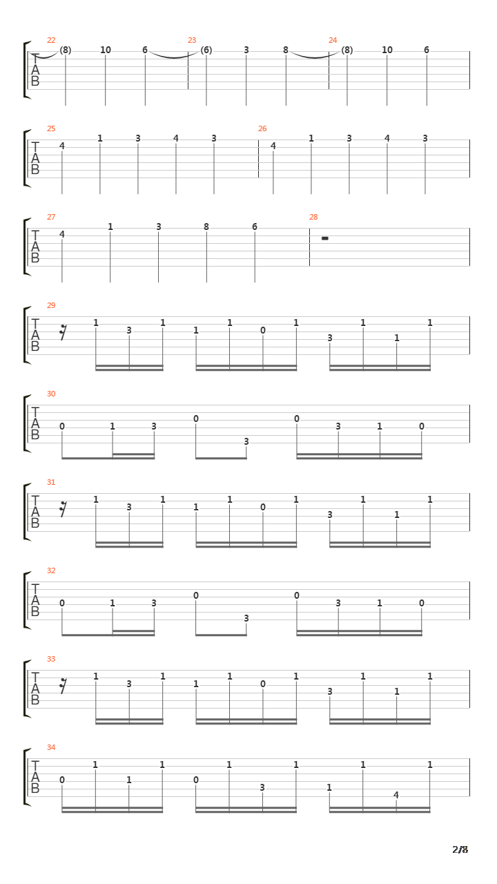 Syringe吉他谱